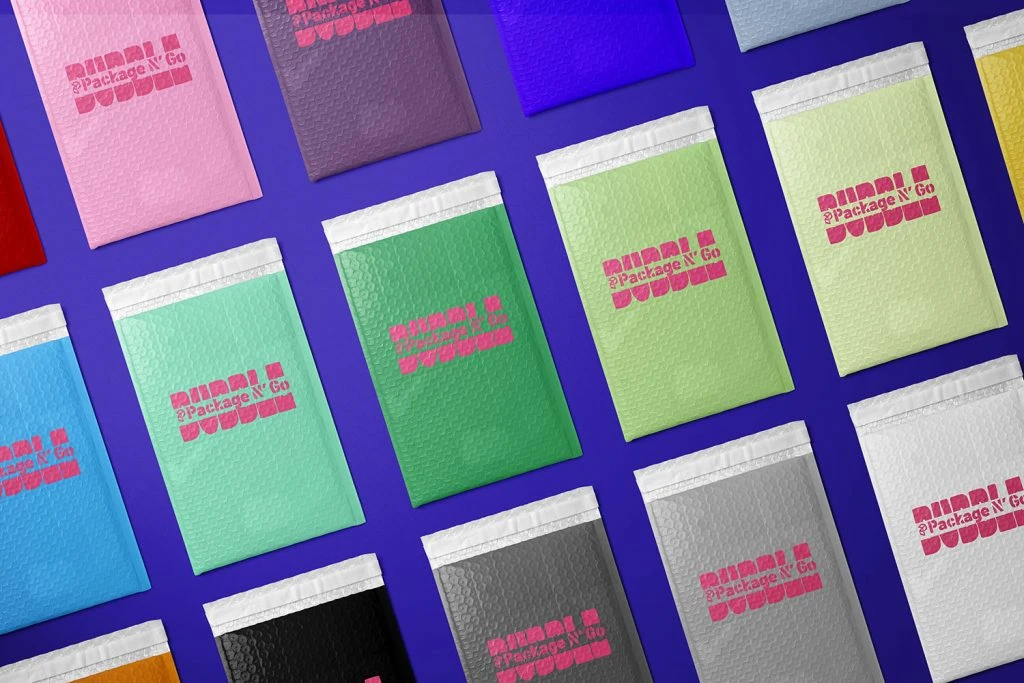 custom bubble mailer feature