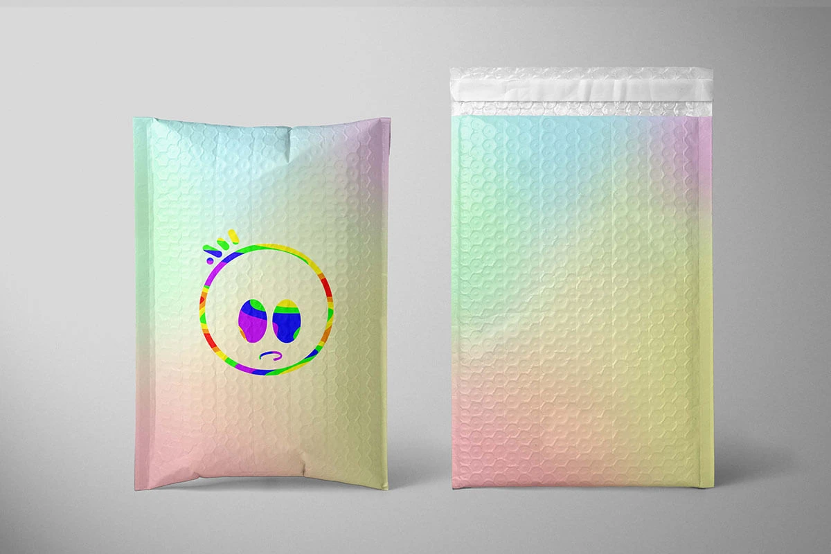 custom bubble mailer printing option