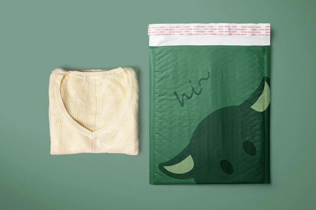 custom bubble mailer show case