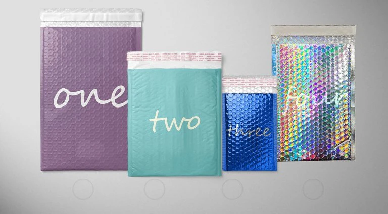 custom bubble mailer show case