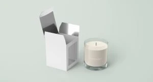 Paperboard box for candle