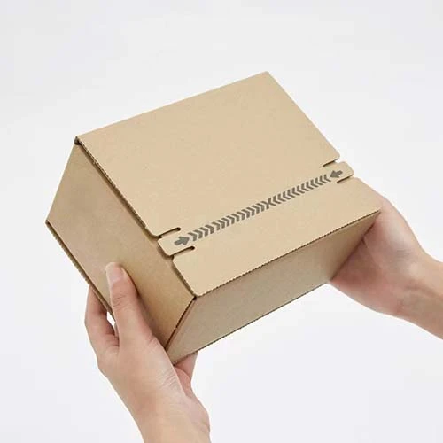 tear open boxes show case