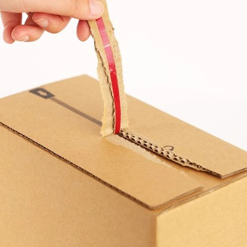 tear open boxes show case