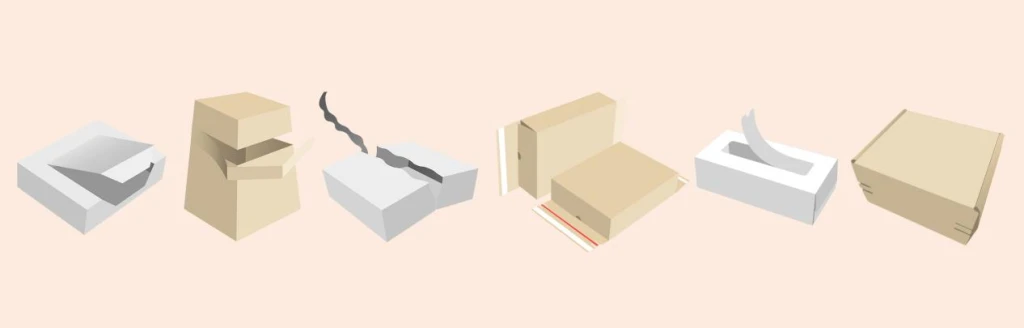tear open box
