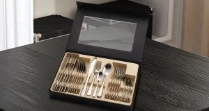 cutlery box with window patch