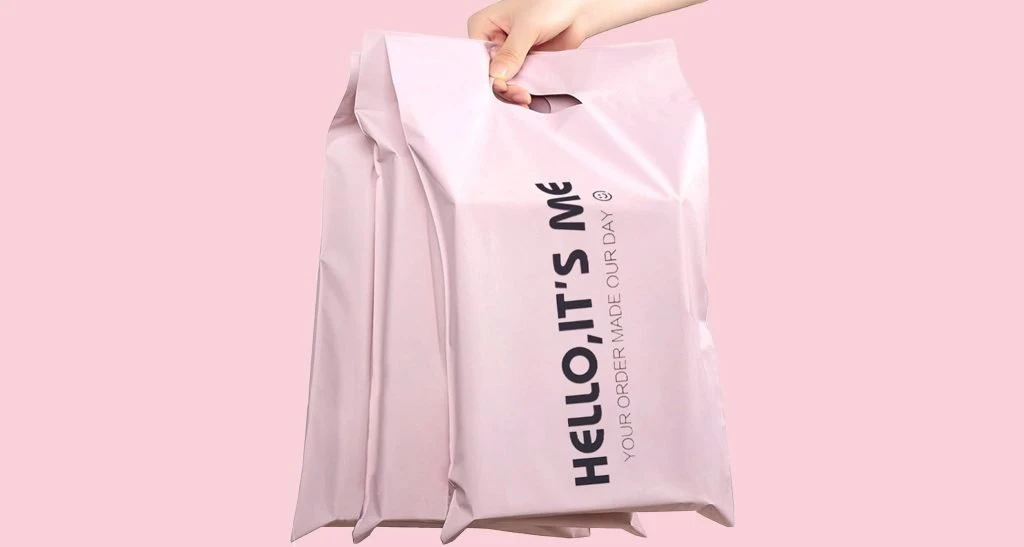 poly mailers with handle